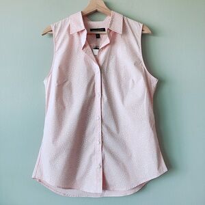 Banana Republic factory sleeveless blouse size 12 top pink shirt